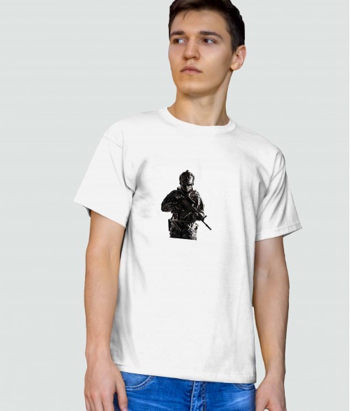 Мъжка тениска с щампа Арт Soldier - TShirtArtShop.com